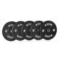 Thor Fitness Bumperplates i sort