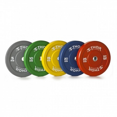 Thor Fitness farvede Bumper Plates 